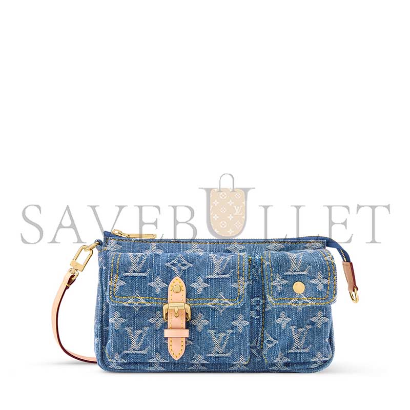 LOUIS VUITTON MASTER DENIM POCHETTE ACCESSOIRE CARGO M27602 (23.5*14*3cm)