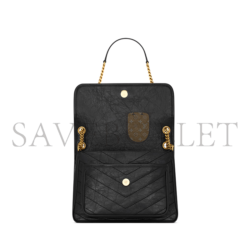 YSL NIKI MEDIUM IN VINTAGE LEATHER 6331840EN071000 (28*20*8.5cm)