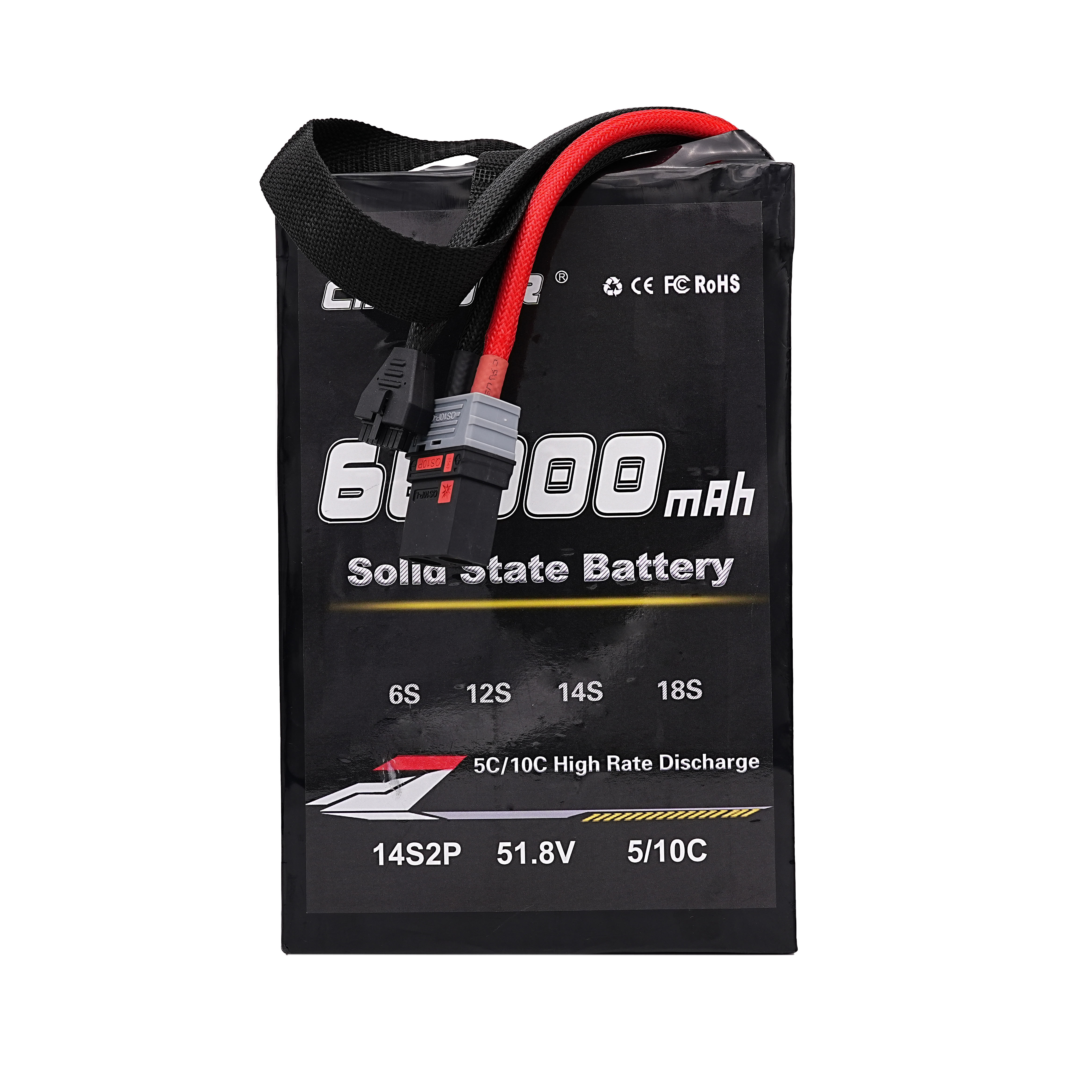 high-density 6/12S 66Ah semi-solid high-voltage lithium-ion polymer battery - lipowbattery