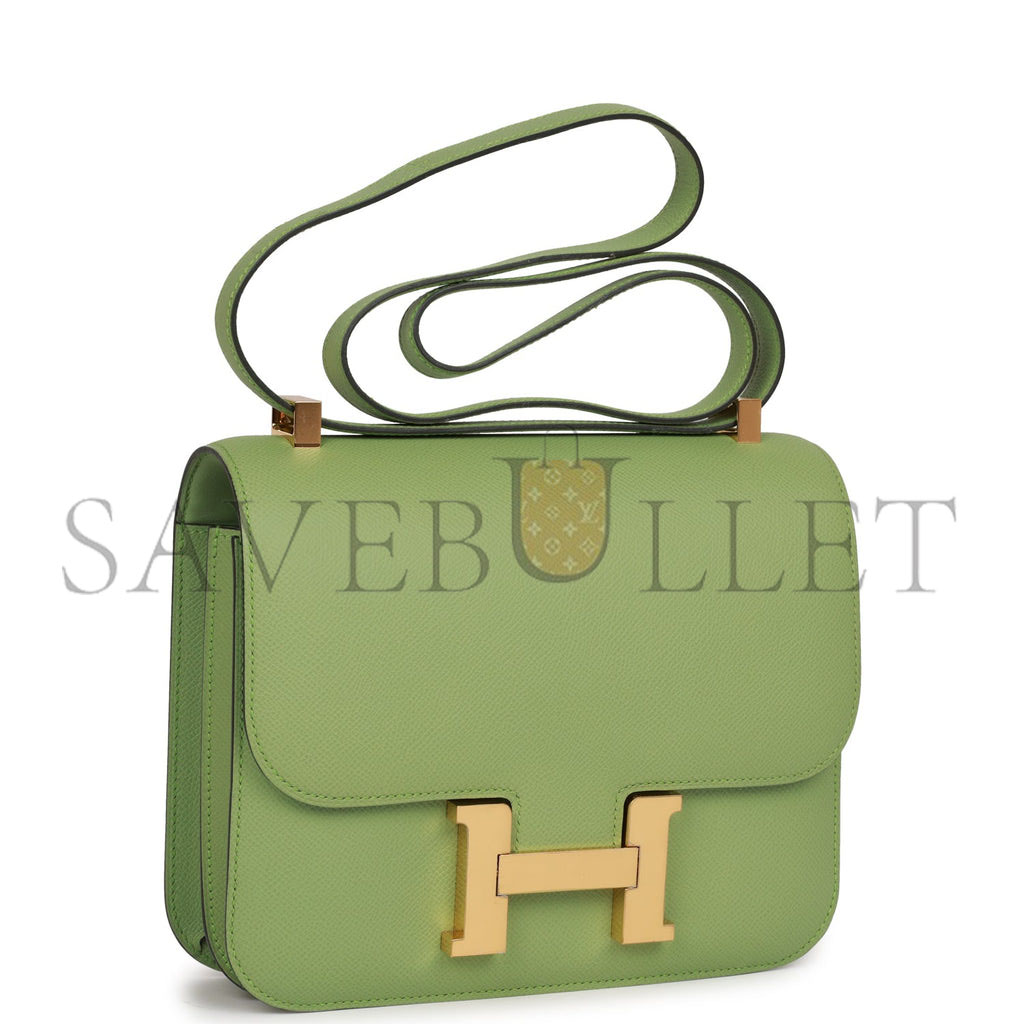 Hermes Constance 24 Vert Criquet Epsom Gold Hardware