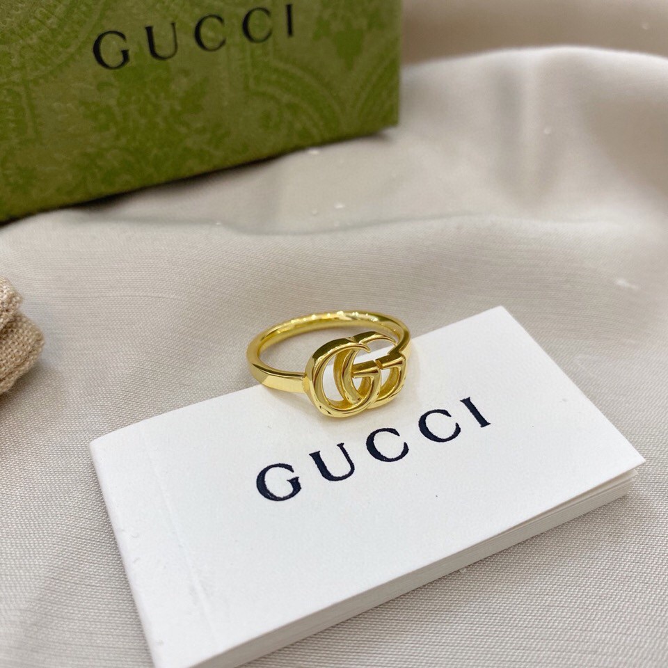 TOP GUCCI Running GG Ring - Gold