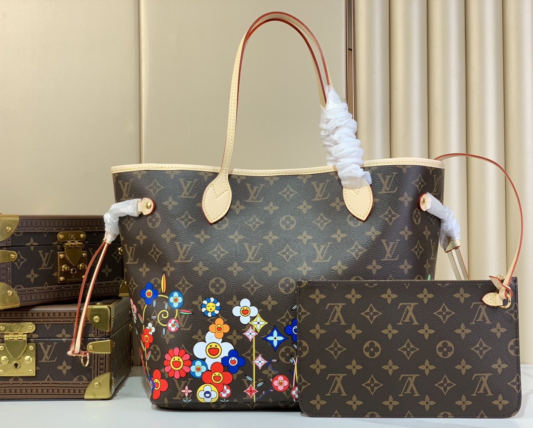 TOP Louis Vuitton LV  NEVERFULL Bag 32 x 29 x 17 cm - Brown