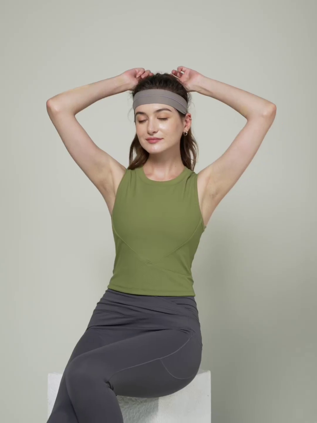 Fashion Ribbed Womens Sports Tank Top