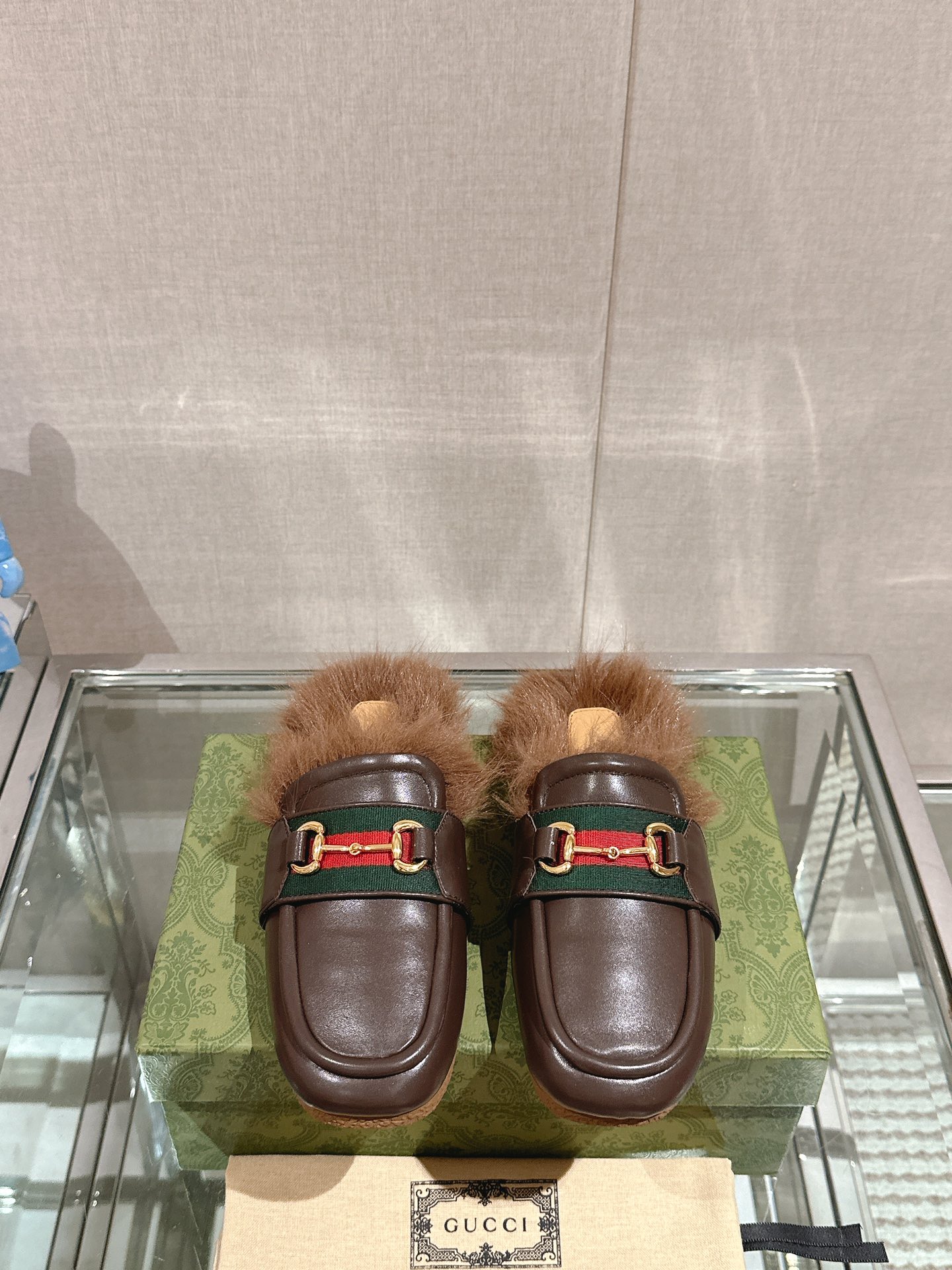 TOP GUCCI New Autumn And Winter Woolen Slippers - Three Colors