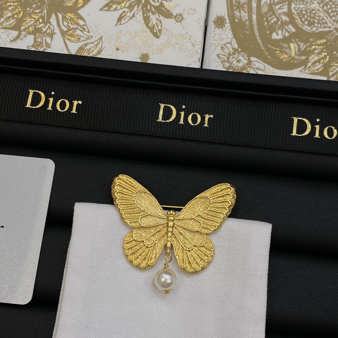 TOP Christian Dior Butterfly Brooch - 2 Color