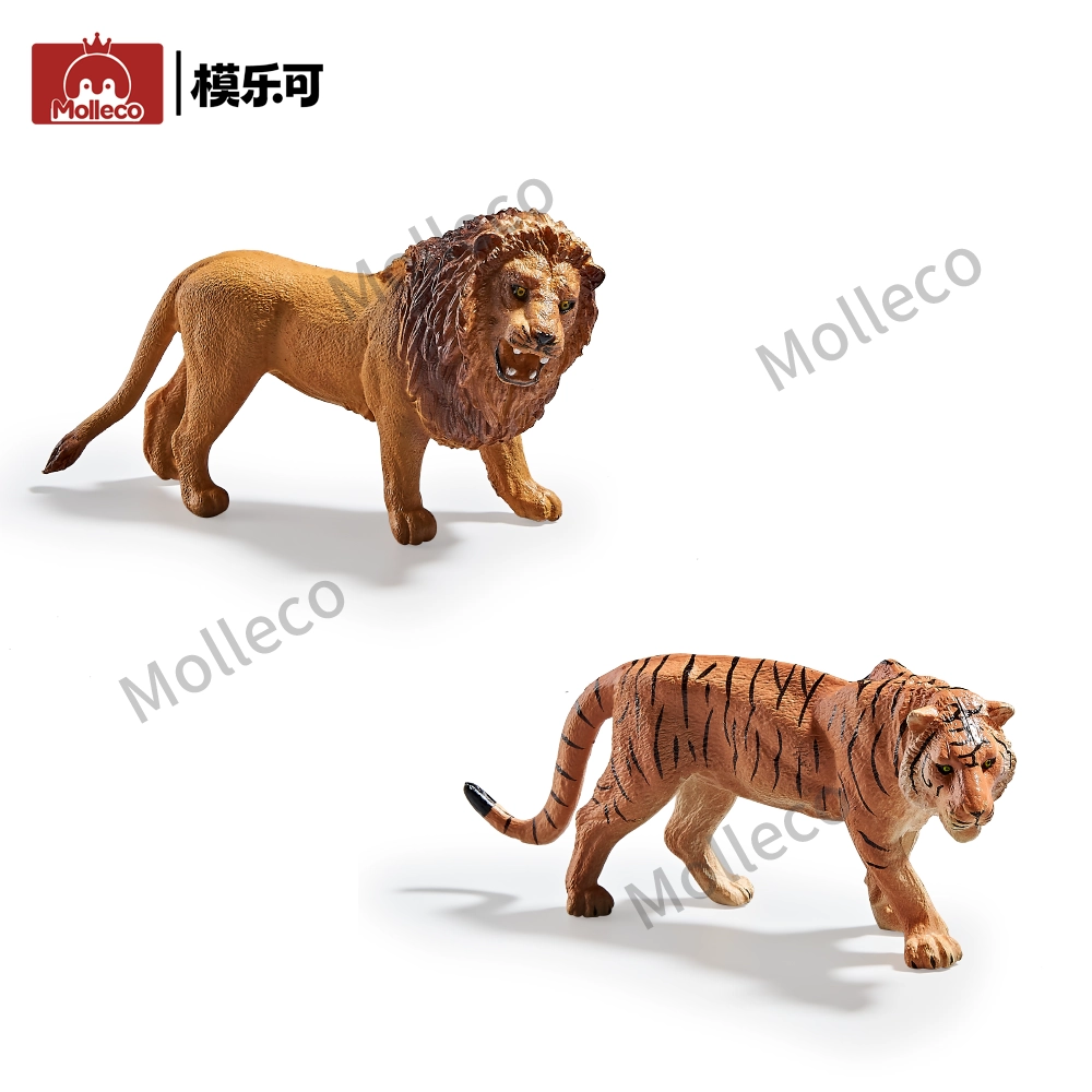 Molleco Animal Figure Toys for Kids and Children Lion + Tiger CP001-1-2