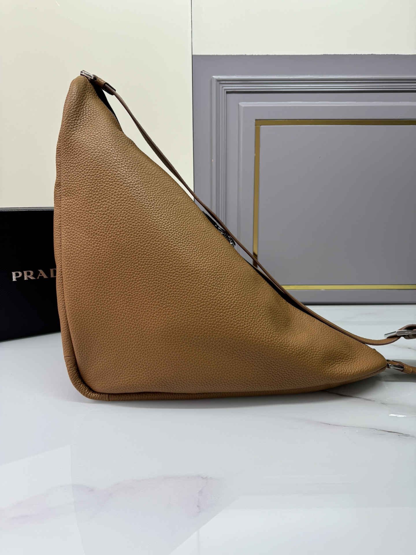 TOP PRADA Calfskin Triangle Bag 22.5x31x28cm - 5 Color