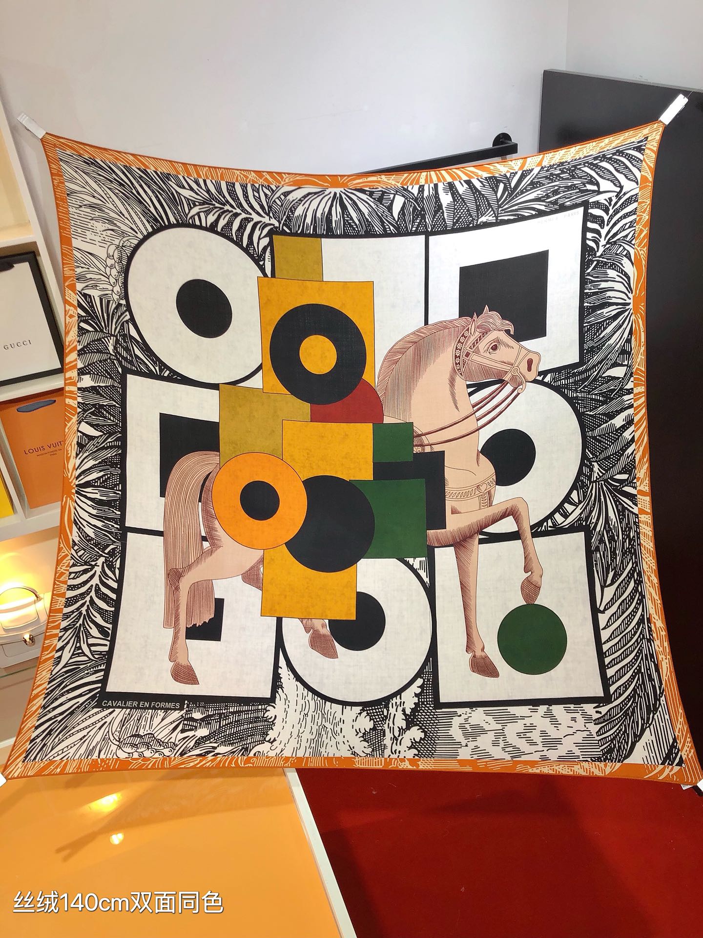 TOP HERMES Square Silk Scarf 140x140cm - 5 Colors