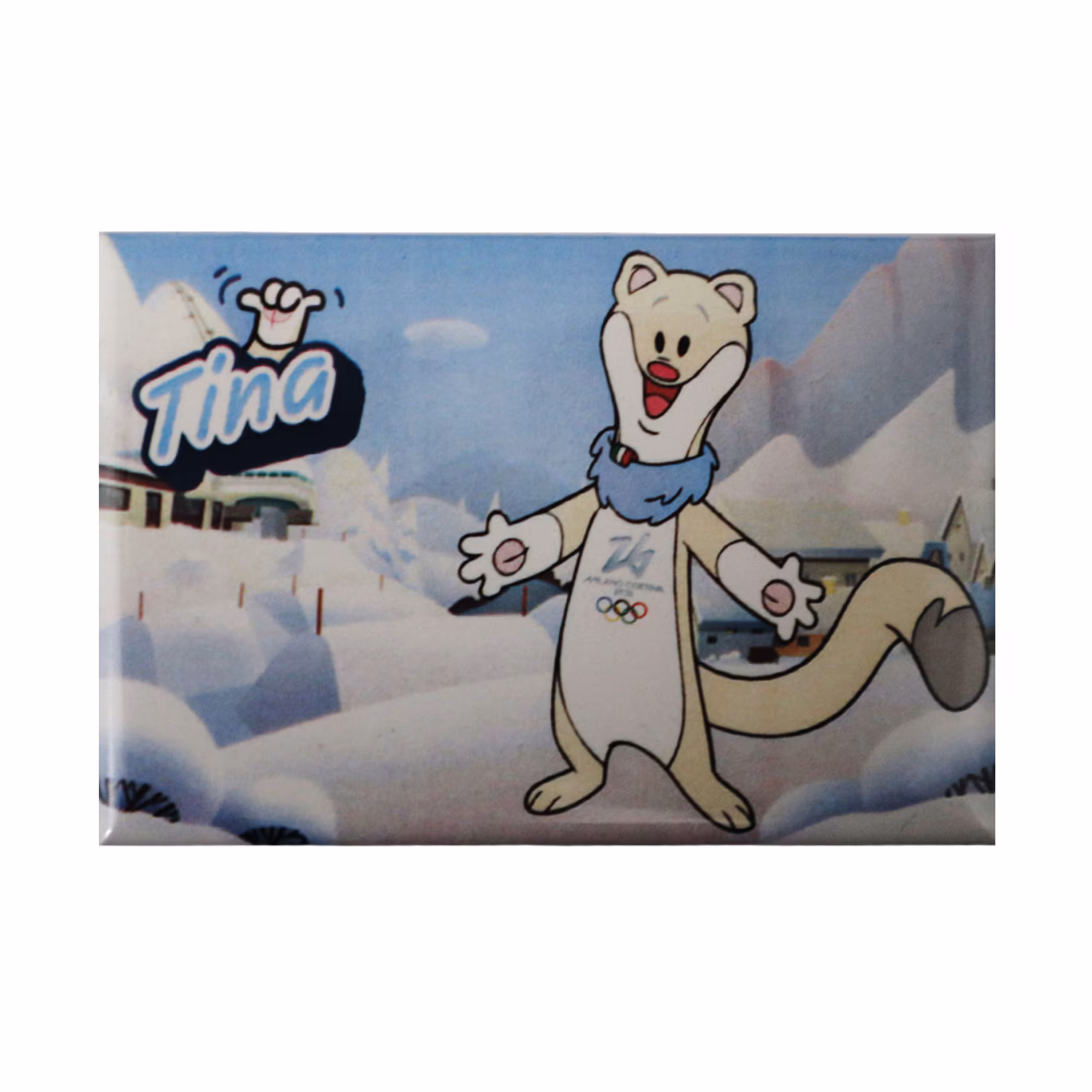 Milano Cortina 2026 Olympics Tina Mascot Magnet