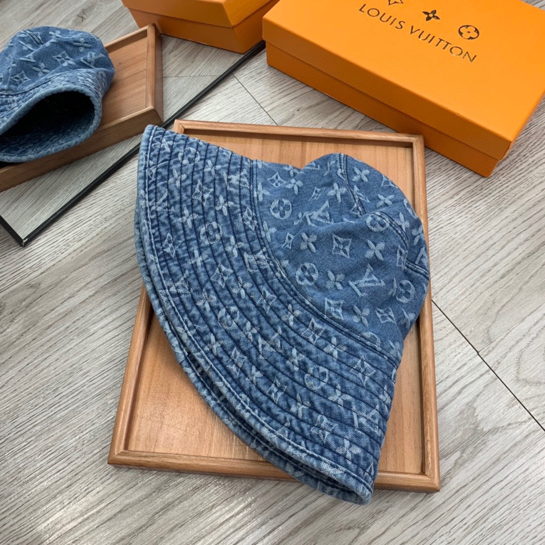 Louis Vuitton LV Cowboy Big-brimmed Fisherman Hat Sunhat （Replica）