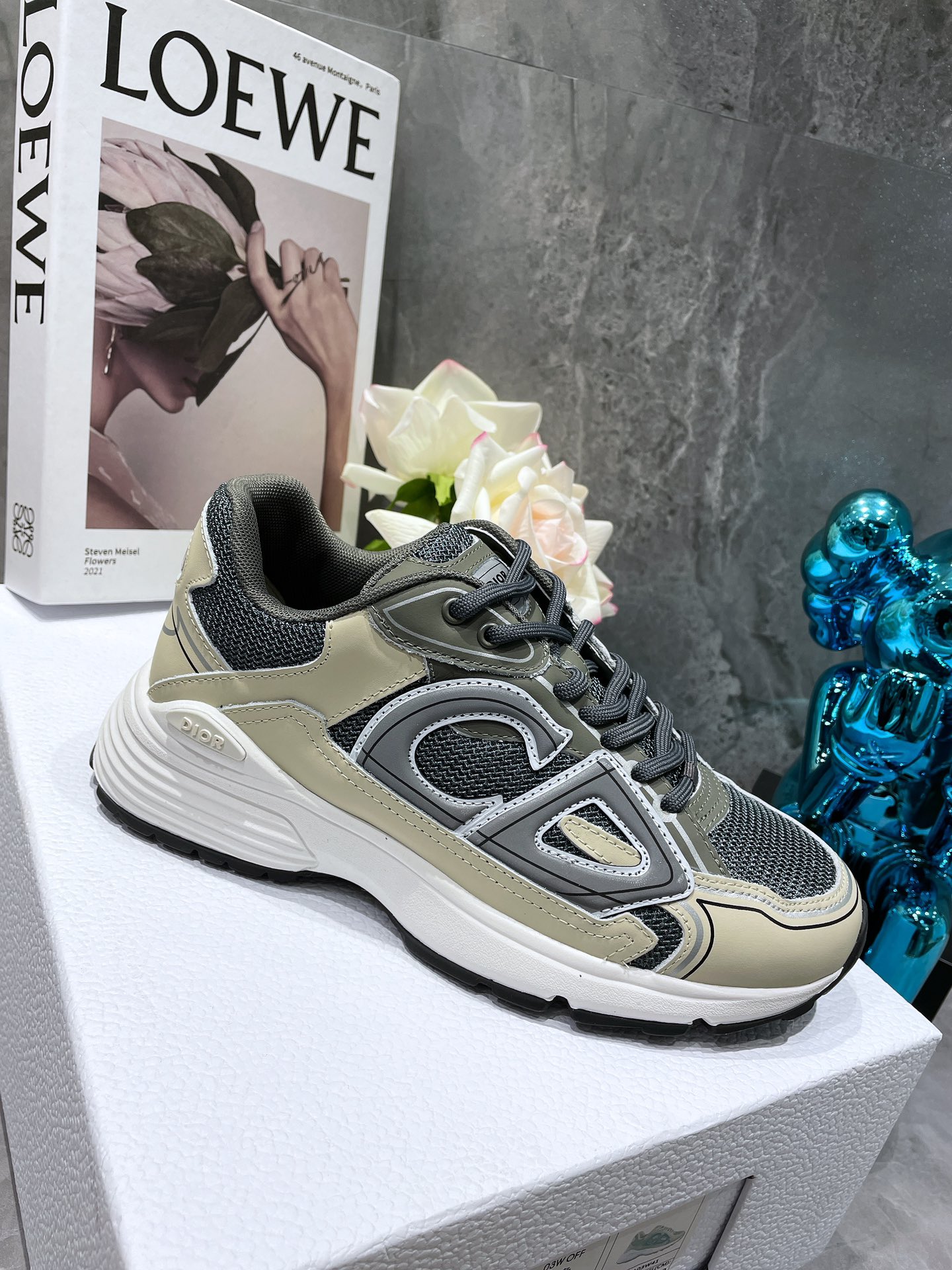 Dior B30 Dad Sneakers Green Gray (AA Normal Quality Version)