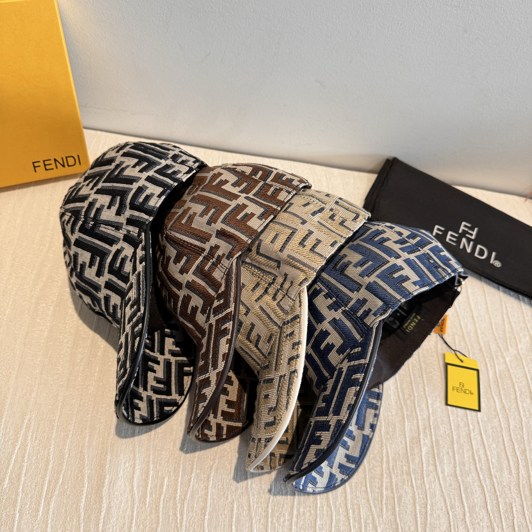 TOP FENDI Letter Baseball Hat - 4 Colors