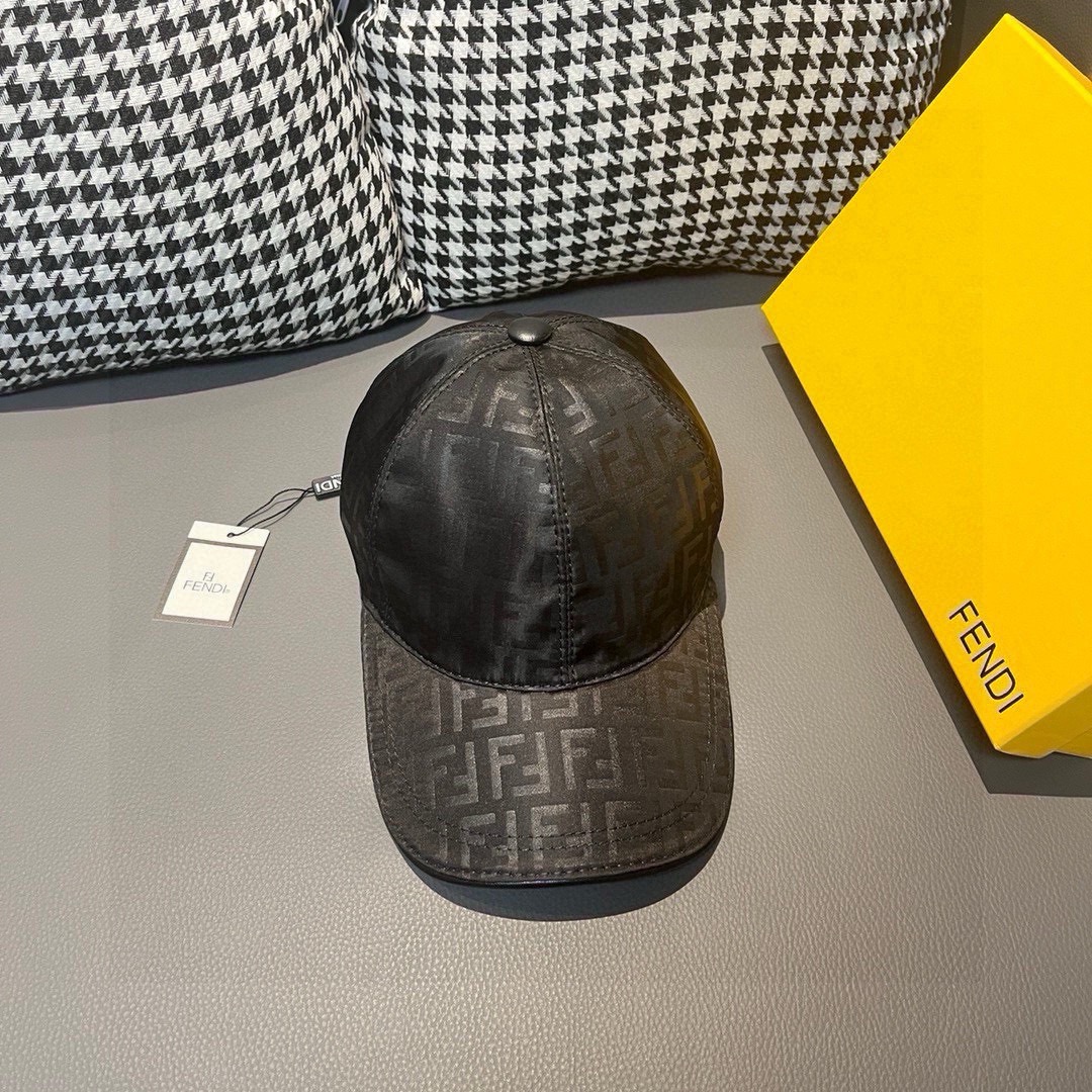 TOP FENDI  Baseball Cap - Black