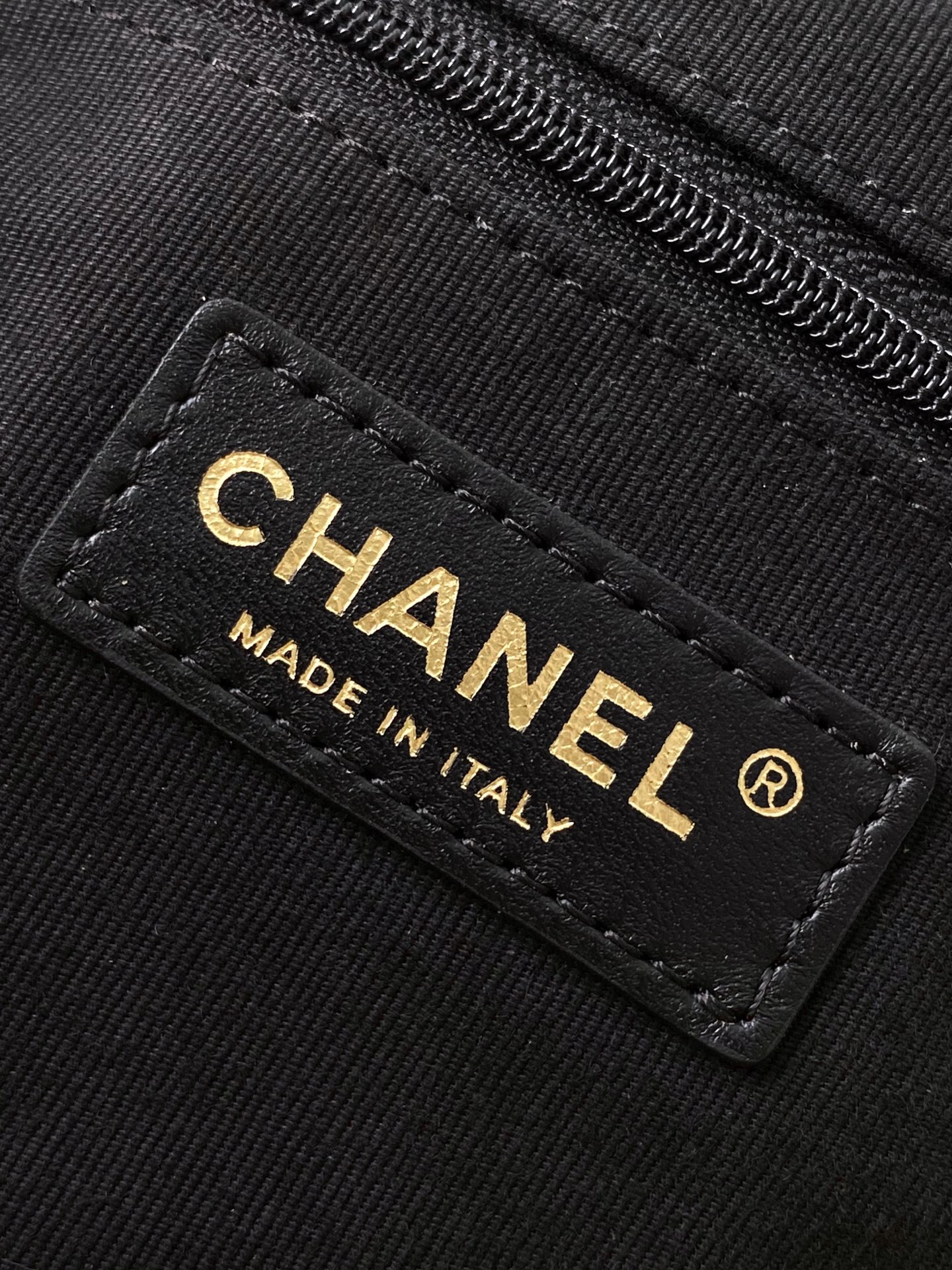 TOP CHANEL Suede Bag 36-24-12 cm - Brown and Black