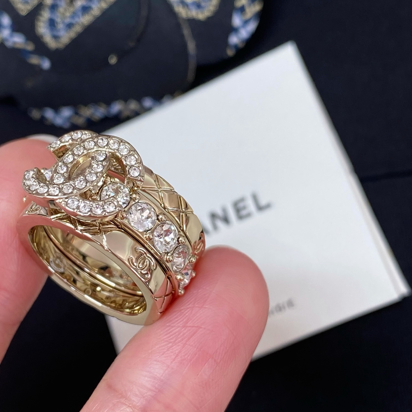 TOP CHANEL Ring Set - Gold