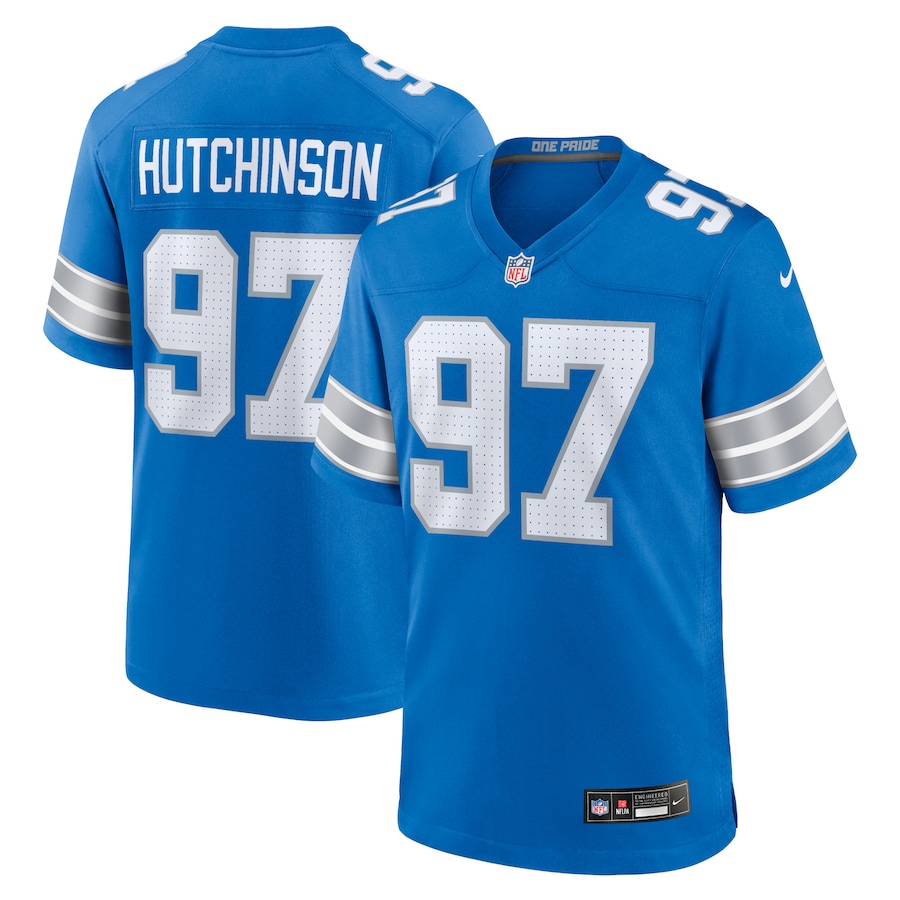 Aidan Hutchinson Detroit Lions  Vapor F.U.S.E. Elite Jersey - Blue