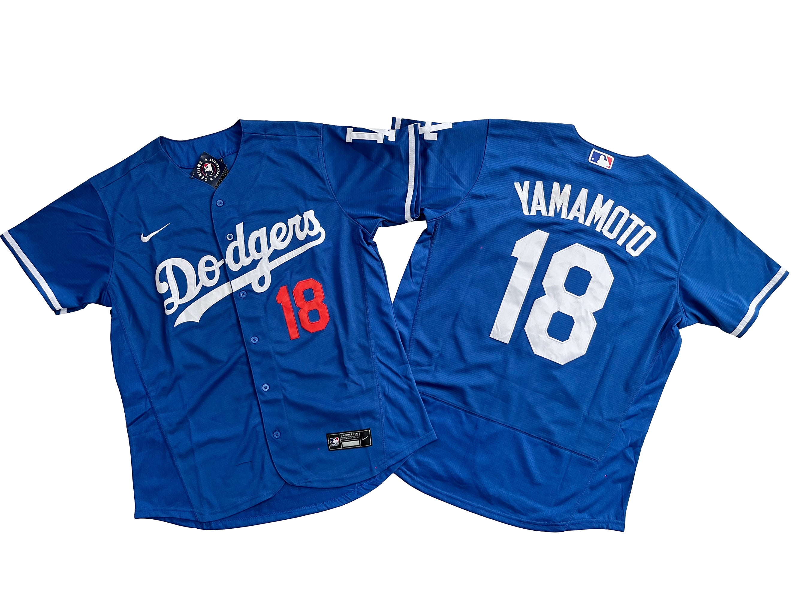 Los Angeles Dodgers #18 Yoshinobu Yamamoto Flexbase Royal Blue Jersey