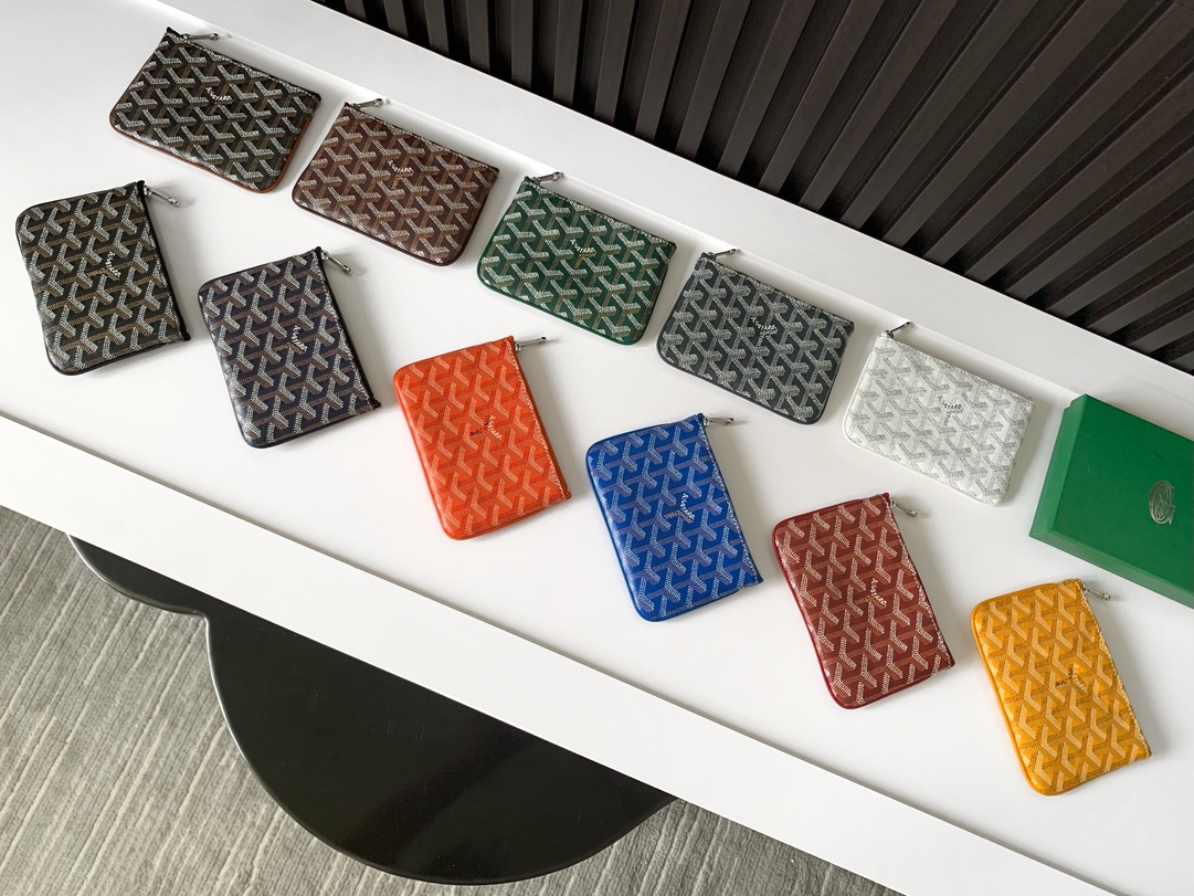 TOP Goyard Sénat Mini Pouch Purse 10.5 x 0.6  x 15 cm - 11 Colors