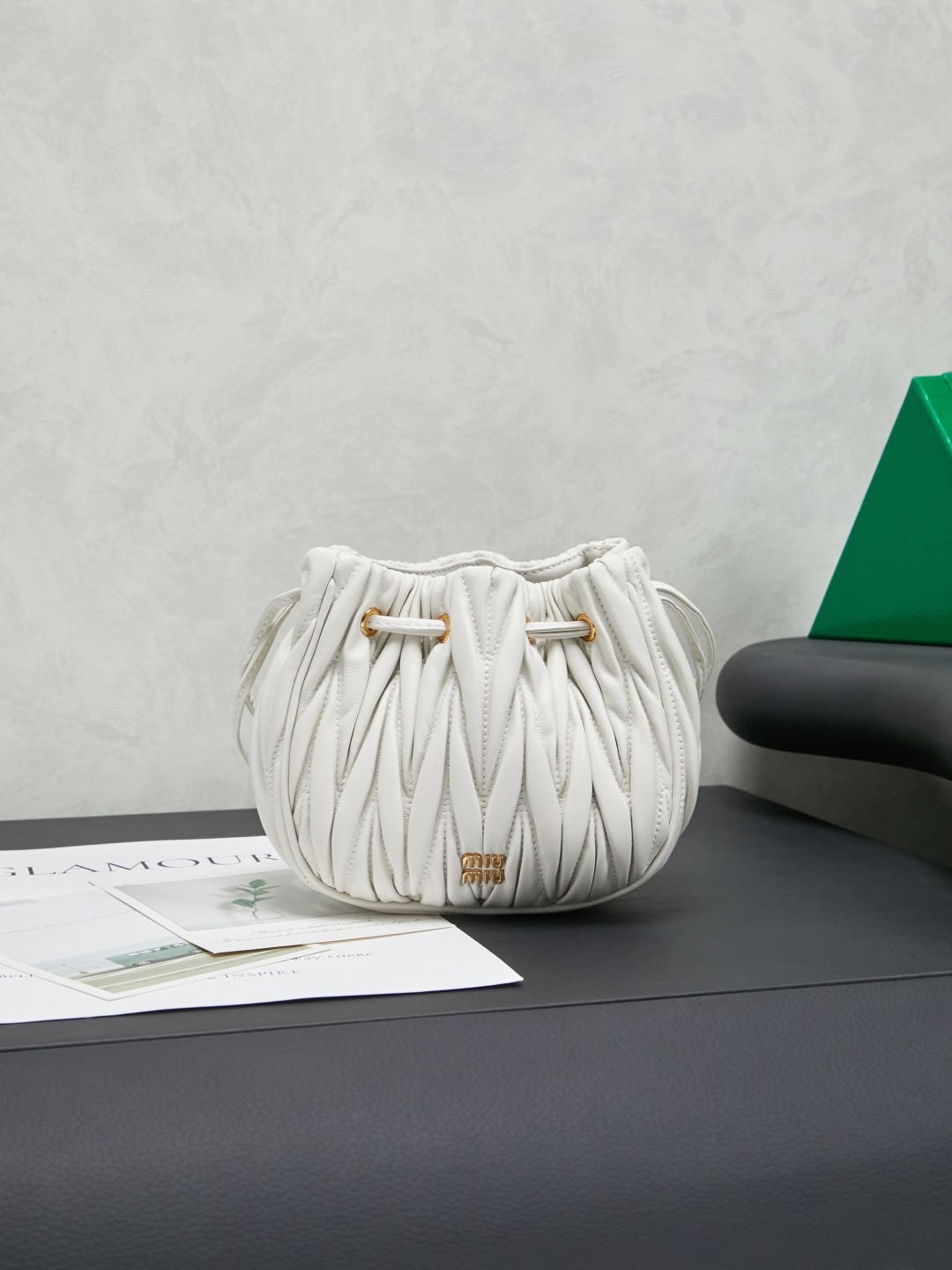 TOP Miu Miu Matelassé Nappa Bag Lambskin 16x14x7.5cm - 4 Colors