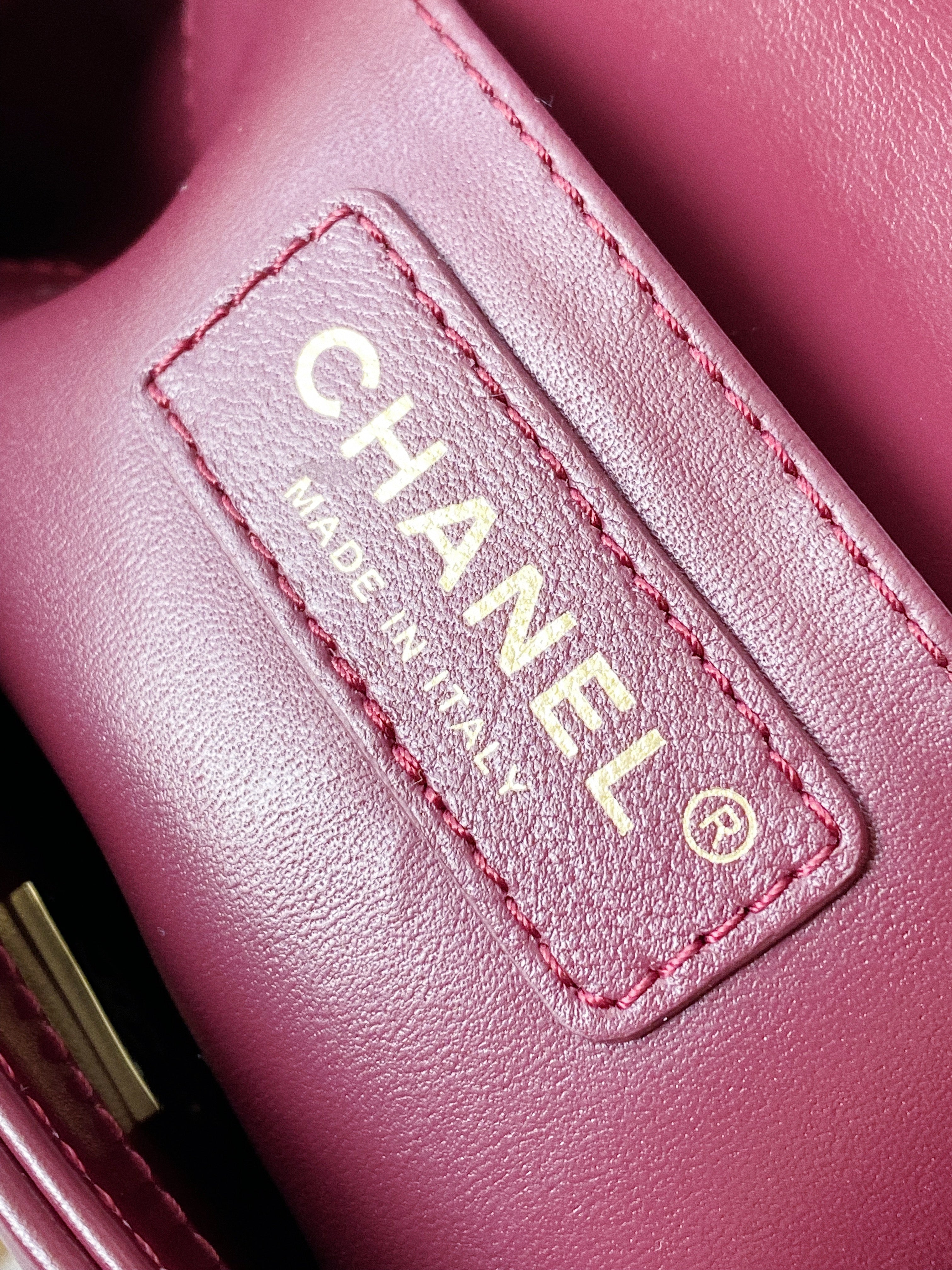 TOP CHANEL Perfect Fit Bag Calfskin - Burgundy