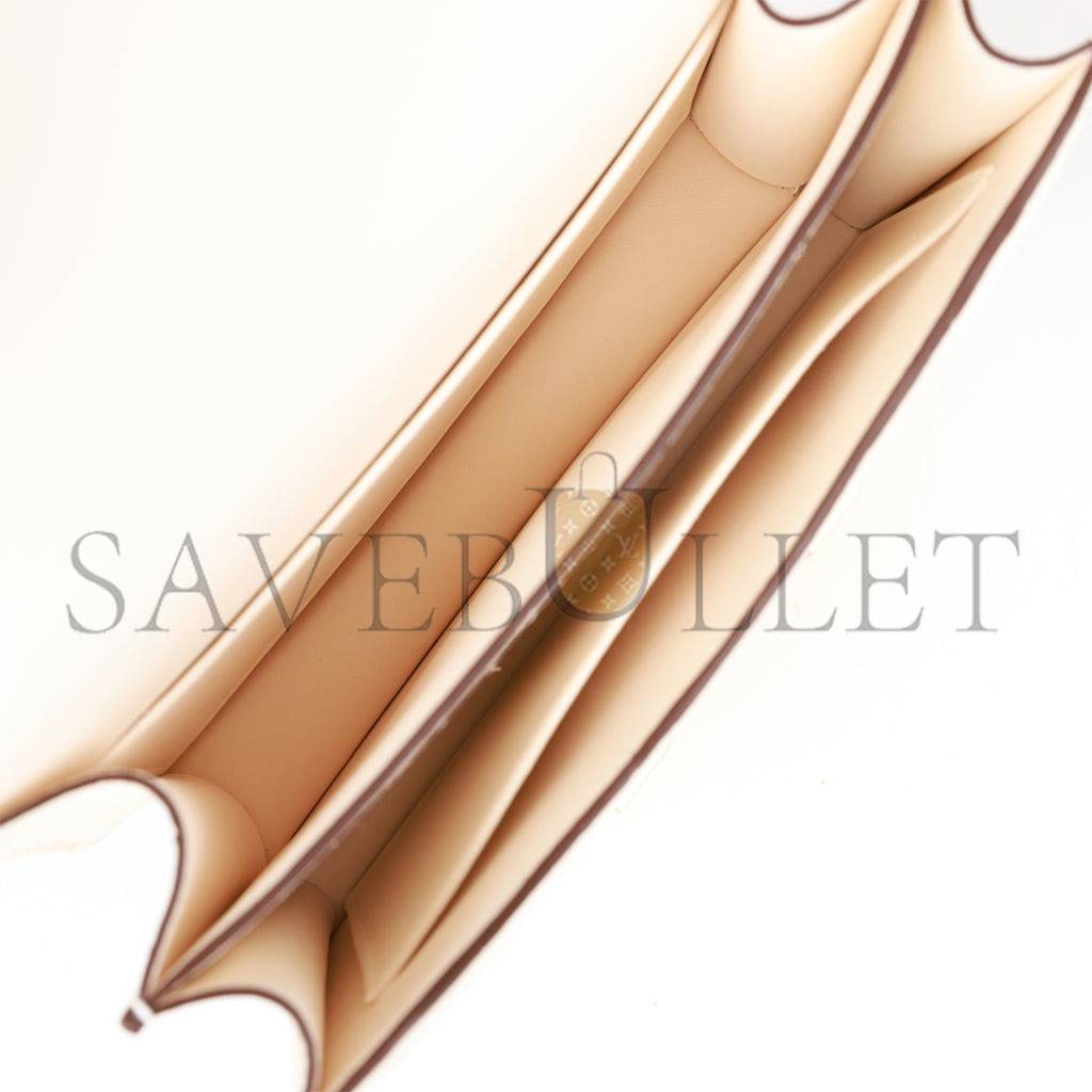 HERMES CONSTANCE 18 OSTRICH GOLD HARDWARE (18*15*4cm)