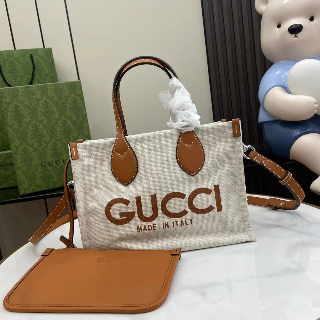 TOP GUCCI Tote Bag 28×19.5×12cm- White