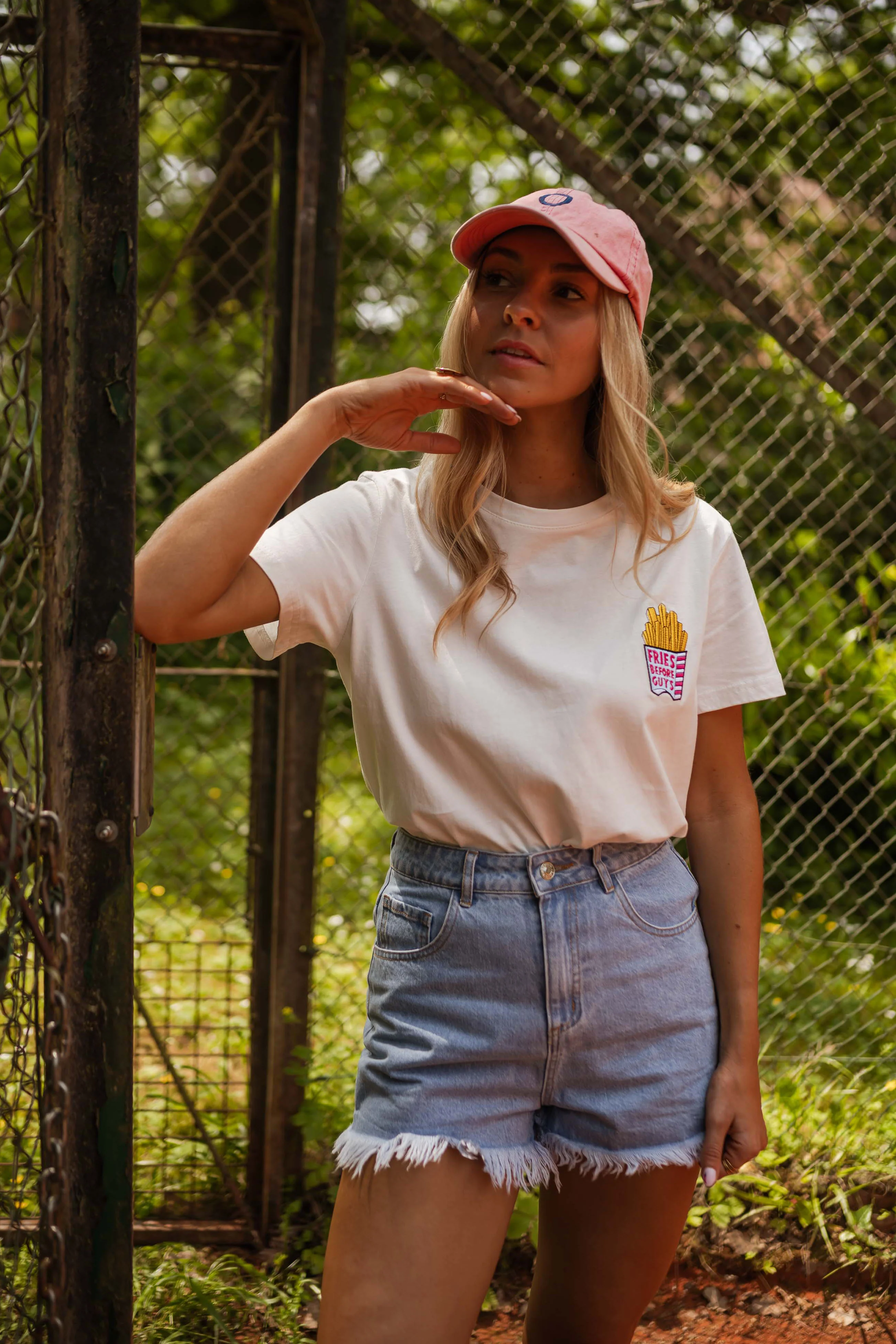 Fries t-shirt - ecru