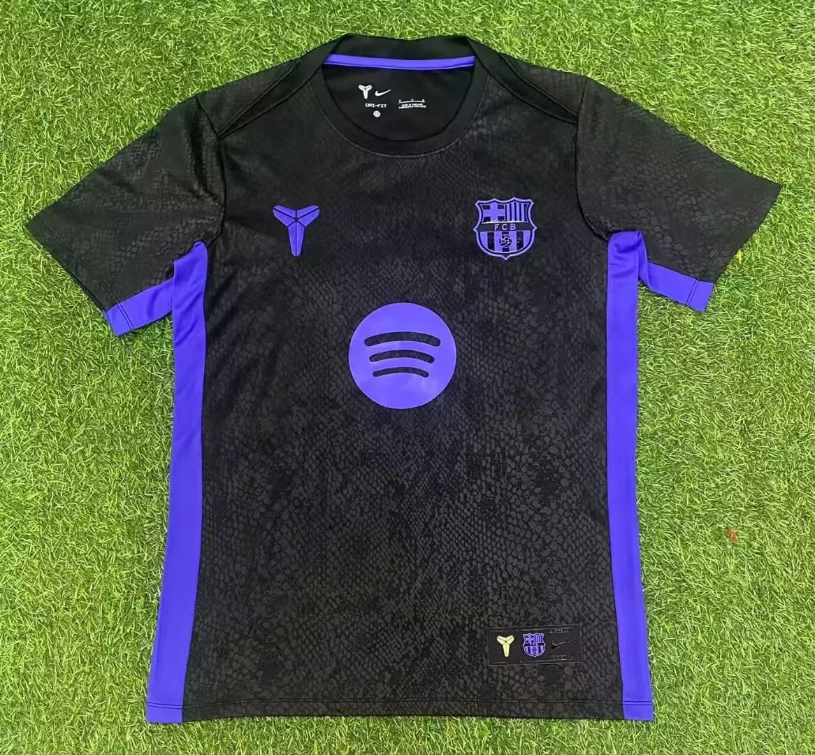 2025/2026 Barcelona Kobe Bryant Collaboration Black Football Shirt 1:1 Thai Quality