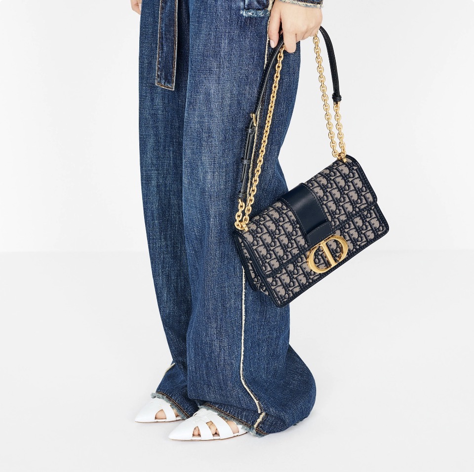 DIOR Oblique 30 Montaigne Flap Bag（10A Mirror Version）