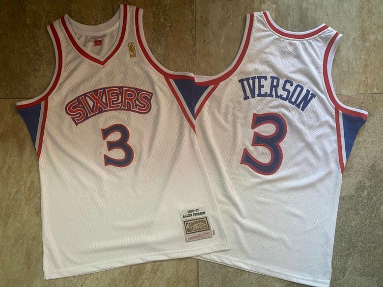 Allen Iverson Philadelphia 76ers Throwback Jersey
