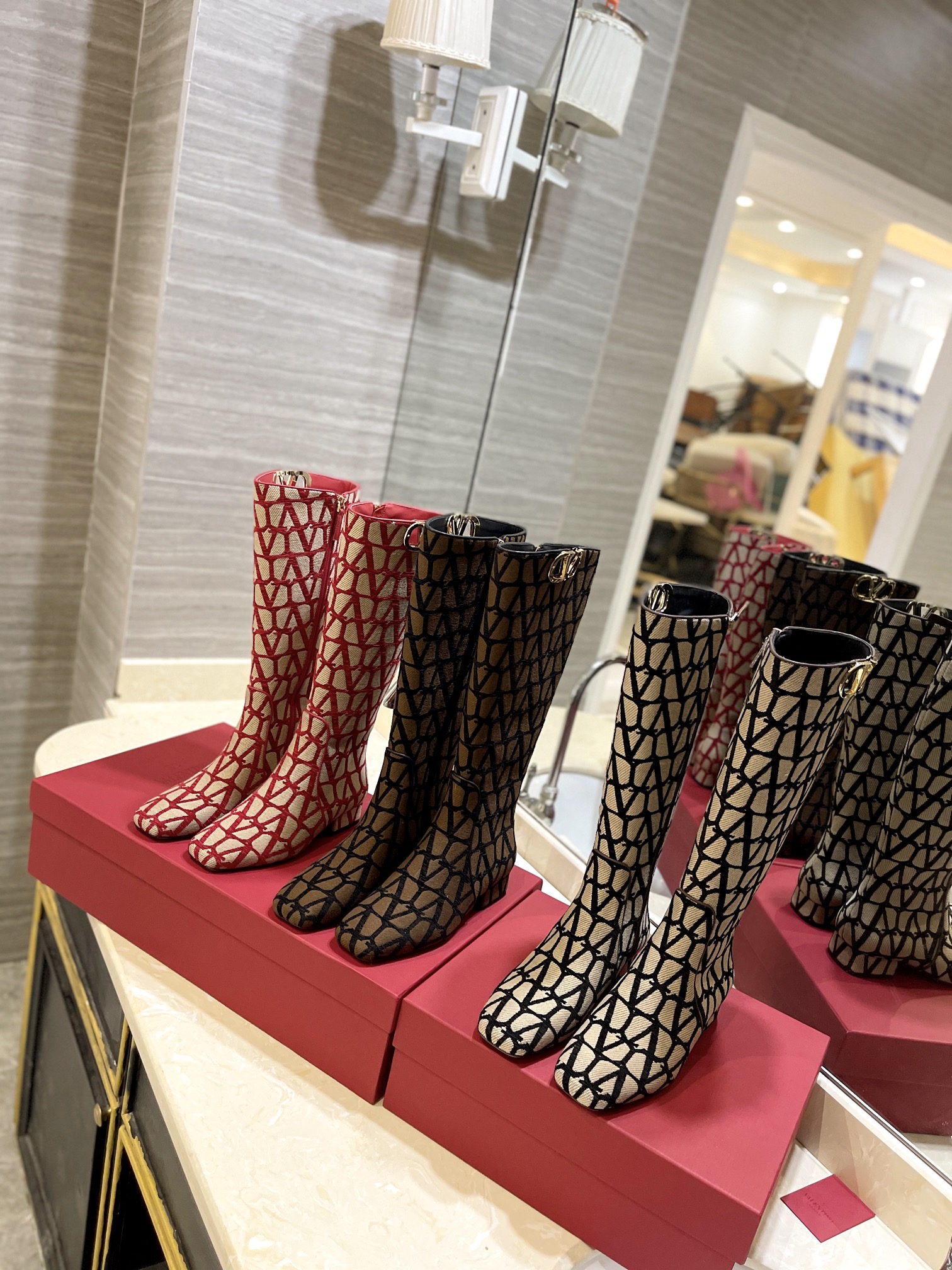 TOP VALENTINO Leather Outsole Boots - 3 Colors