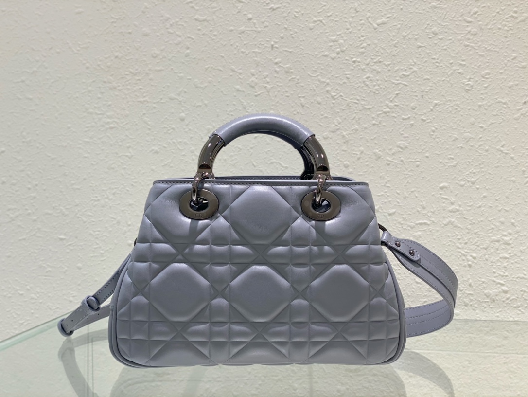 TOP Christian Dior Lady Christian Dior HandBag Medium 25.18.11cm - Gray -  Christian Dior