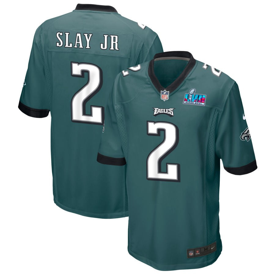 Darius Slay Jr Philadelphia Eagles  Super Bowl LVII Game Jersey - Midnight Green