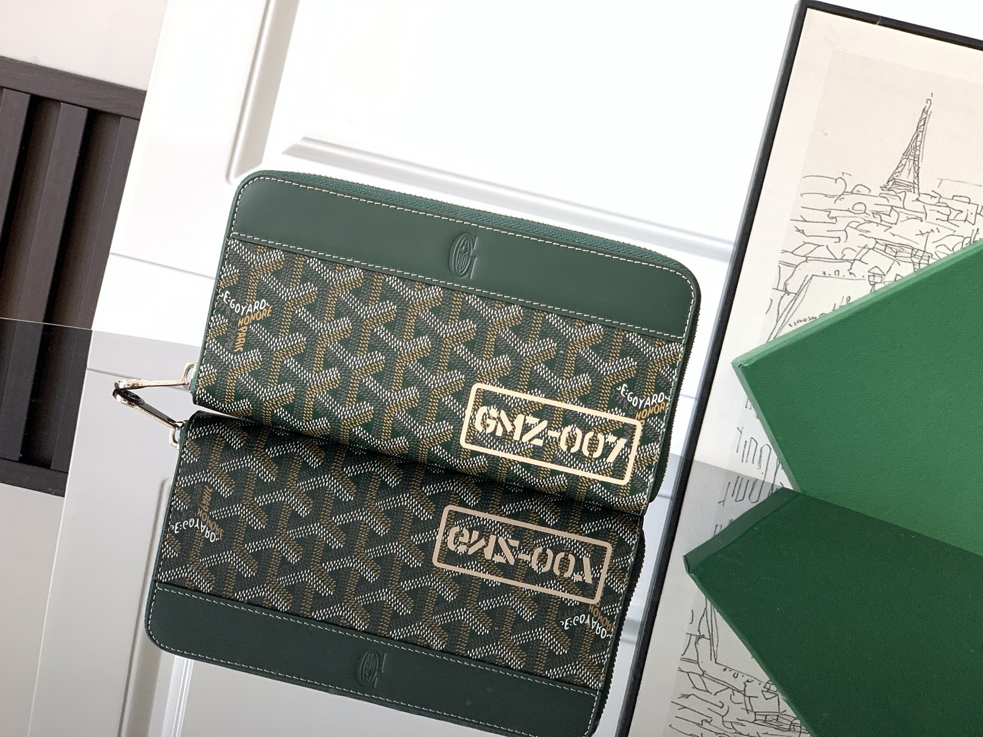 TOP Goyard Matignon  Purse 20 cm x 2.3 cm x 11 cm - Green