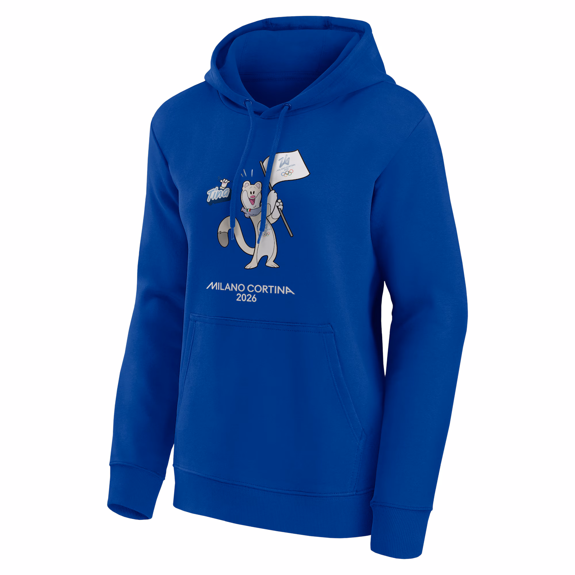 Milano Cortina 2026 Olympics Mascotte Graphic Hoodie - Blue - Womens