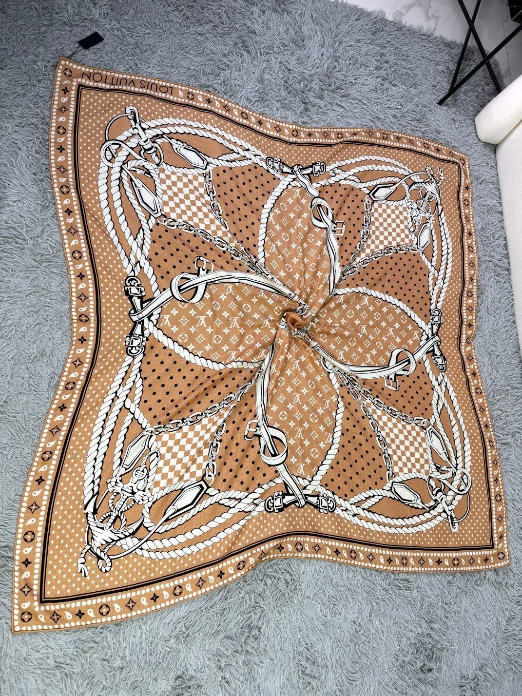 TOP Louis Vuitton LV Sailor Bandana Square Scarf 140x140cm - 3 Color