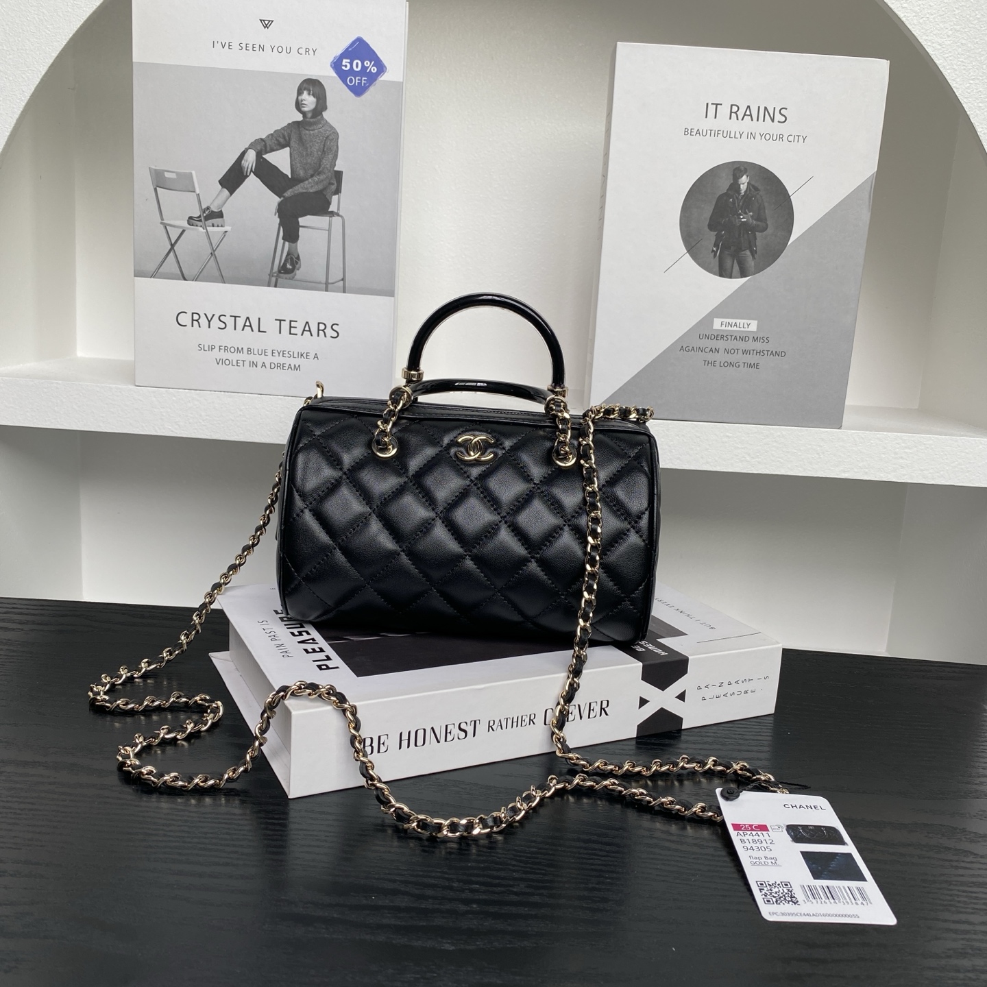 TOP CHANEL Bowling Bag 11.5×18.5×11cm  - 2 Colors