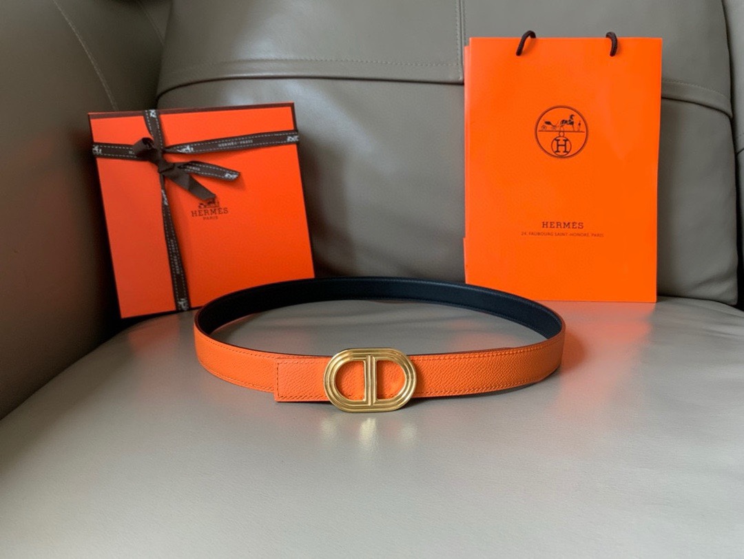 TOP HERMES Double Sided Waistband - 2.4CM