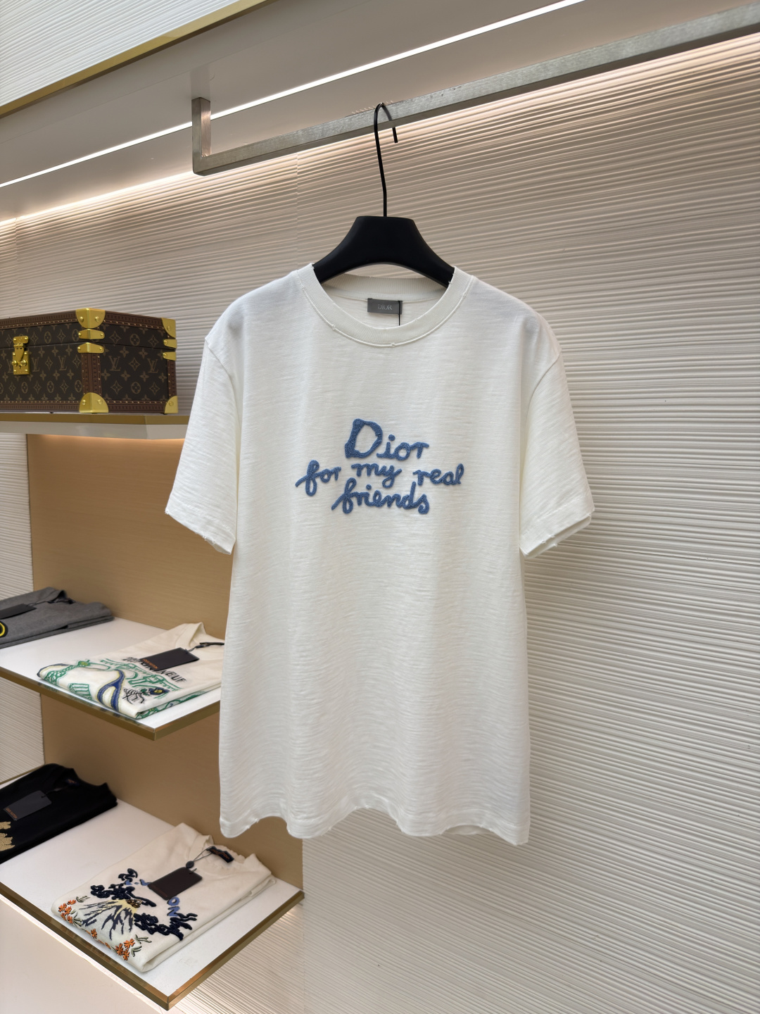 Dior 毛巾绣短袖