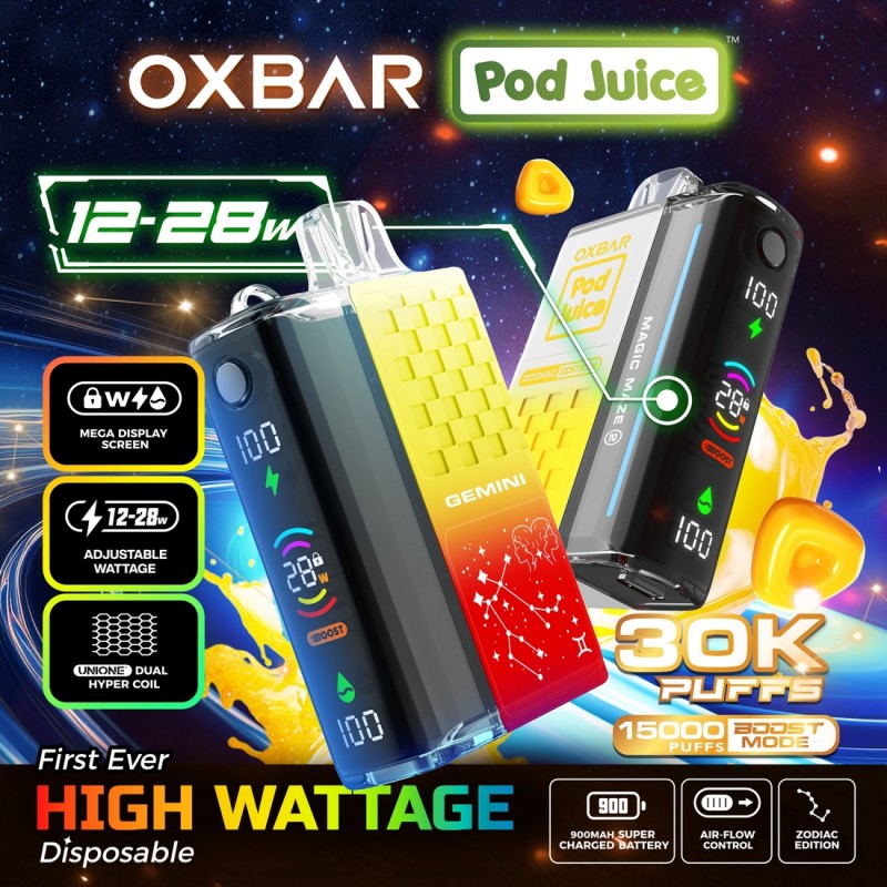 OXBAR X Pod Juice Magic Maze 2.0 30K Disposable Vape ( 5%, 30000 Puffs)