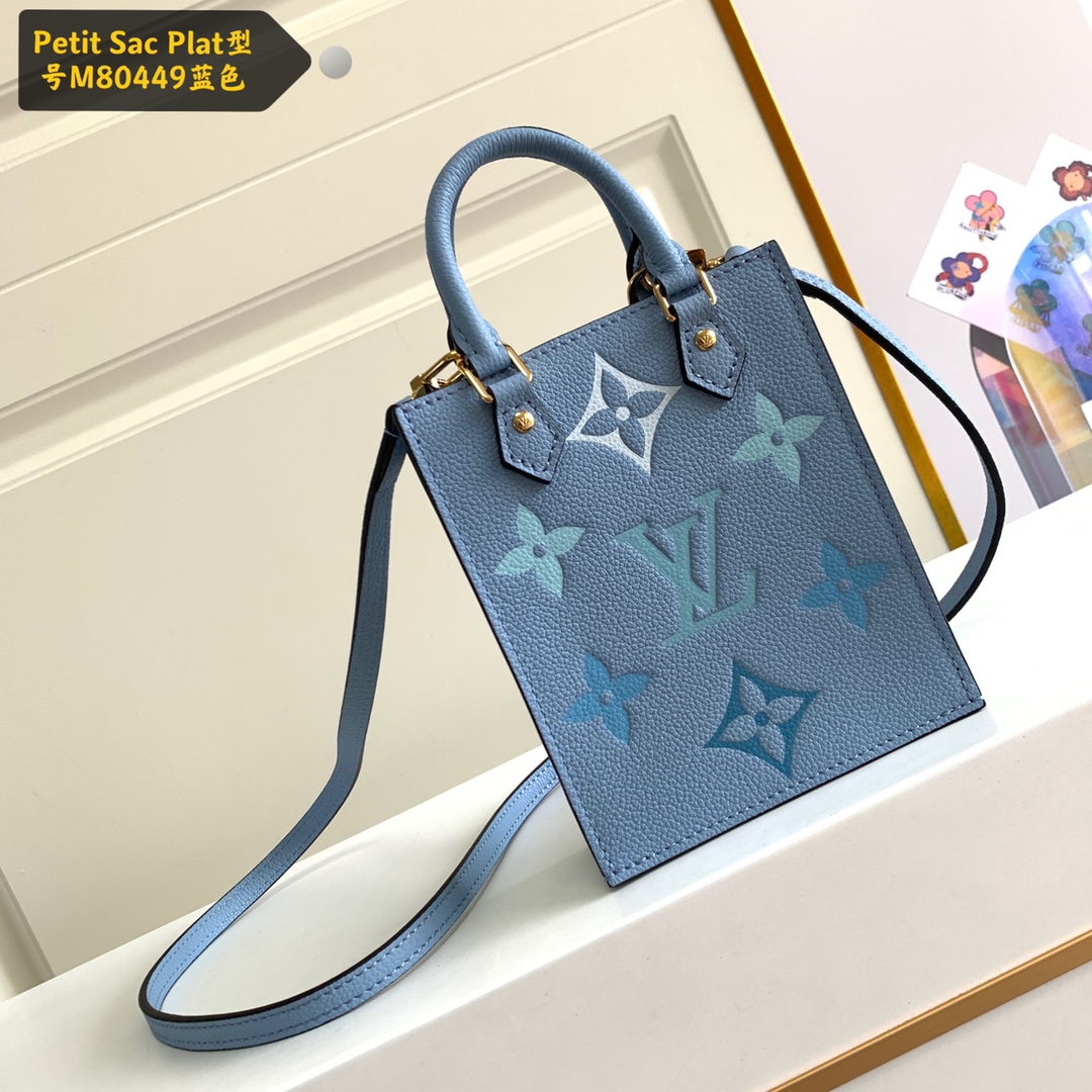 TOP Louis Vuitton LV Petit Sac Plat Handbag 14*17*5cm - 3 Colour