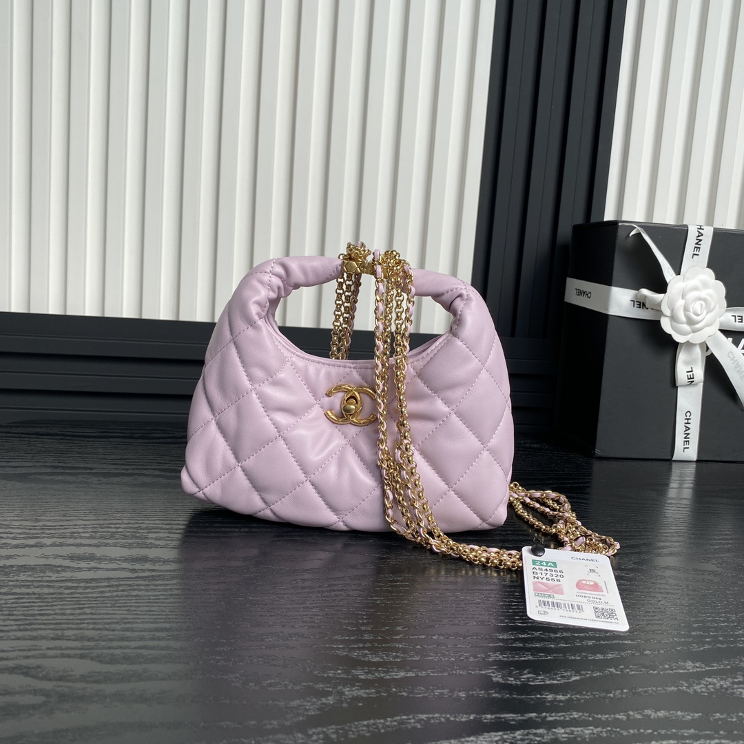 TOP CHANEL 24A Hobo Bag 21.5×20×7cm - 2 Colors