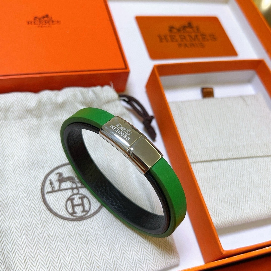 TOP HERMES Bracelet- Green
