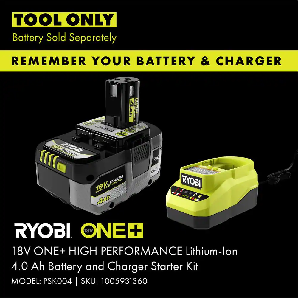 ONE+ HP 18V Brushless EZClean 600 PSI 0.7 GPM Cordless Cold Water Power Cleaner (Tool Only)