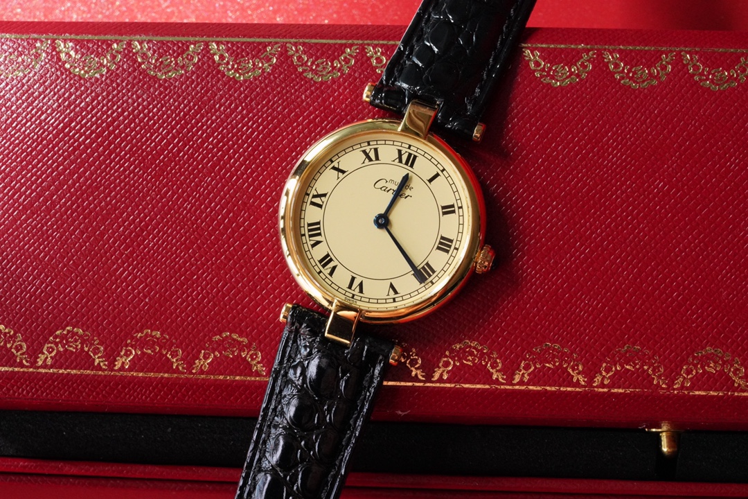 TOP Cartier 30mm Must De 21 Watch - Black