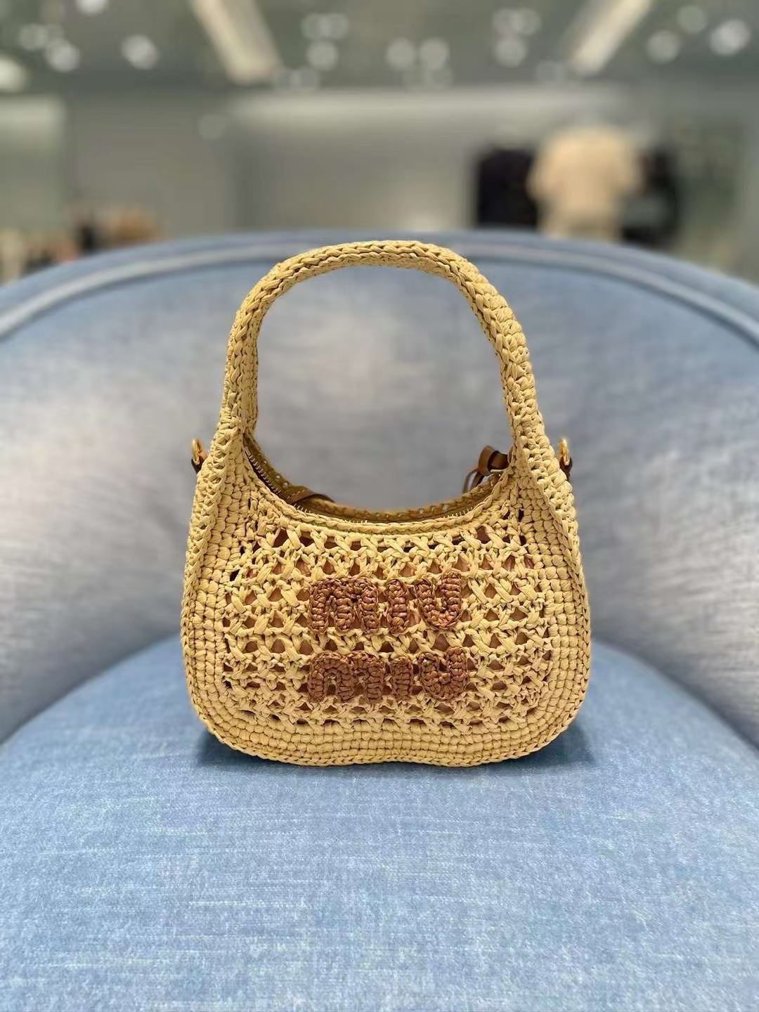 TOP Miu Miu Summer woven bag 20 X17 X6cm - 3 Color