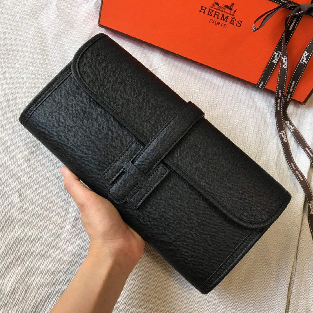 TOP HERMES Jige Elan 29 Clutch - BLACK