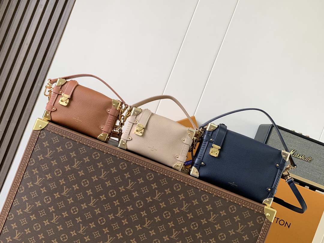 TOP Louis Vuitton LV Side Trunk Bag 21x 14 x 6cm - 3 Colors