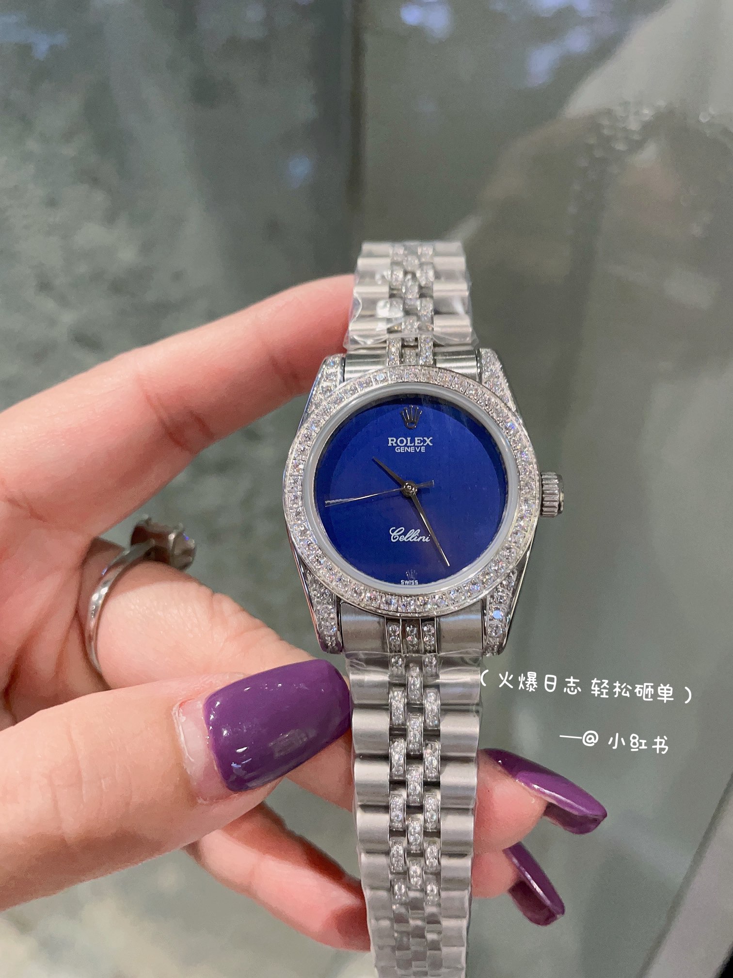 TOP ROLEX Watches 31mm - Silver/Blue