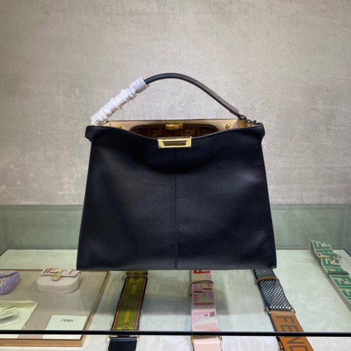 TOP FENDI FENDI D-Lite Large Bag - Black